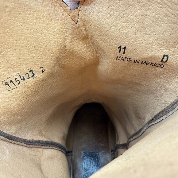 Horse Power HP Men Size 11D 1070 Brown Crocodile Leather Western Cowboy Boot - Picture 11 of 15